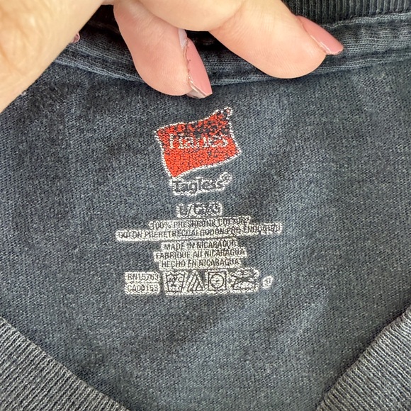 Hanes Eric Clapton 2017 Tour Short Sleeve Shirt 50 Years Music Guitar Graphic L - Picture 5 of 9